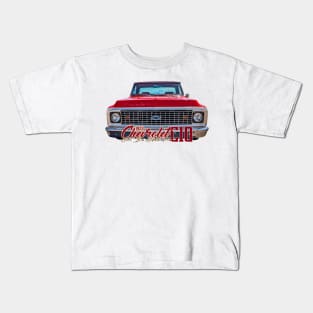 1972 Chevrolet C10 Short Bed Stepside Truck Kids T-Shirt